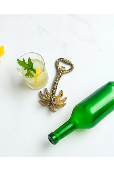 iQey Home Palm Bottle Opener Magnet Gold