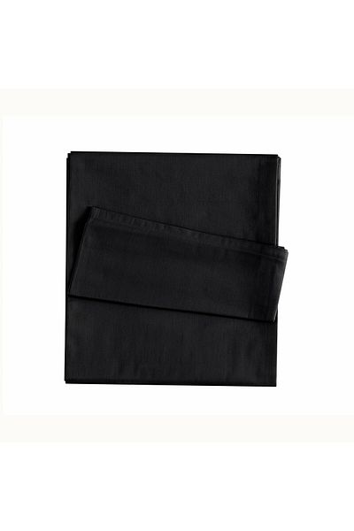 Linens Black Satin Single Bed Sheet - Cotton Mix&Match