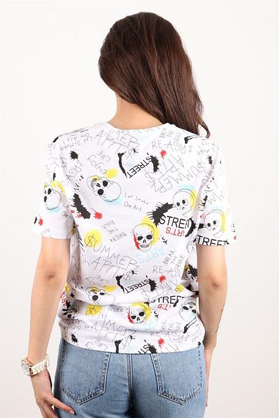 Rich Γυναικείο μπλουζάκι με στάμπα Crew Neck Oversize