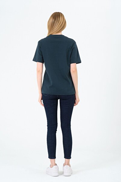 Rich Women's V-Neck Short T-Shirt - Interlock Fabric