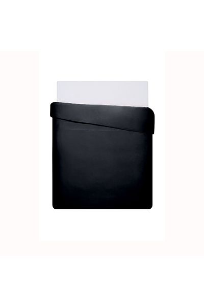 Linens Mix&Match Cotton Single Satin Duvet Cover Black