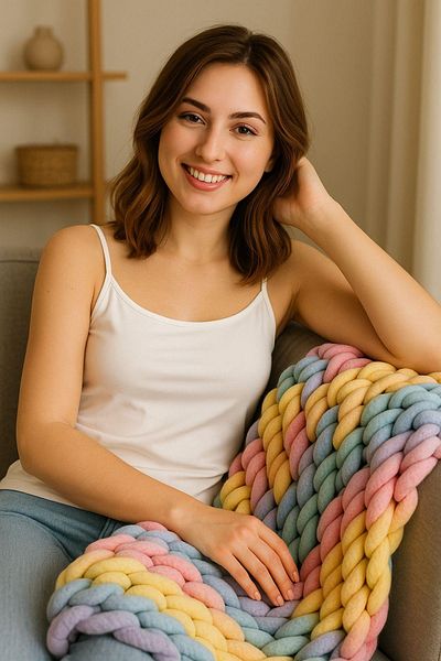 RICH GİYİM Women's White 100% Cotton Comfortable Fit Rope Strap Tank Top