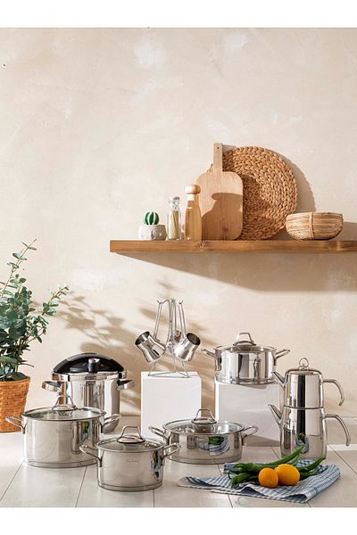 Pierre Cardin Pierrecardin 18 Piece Jupiter Cookware Set