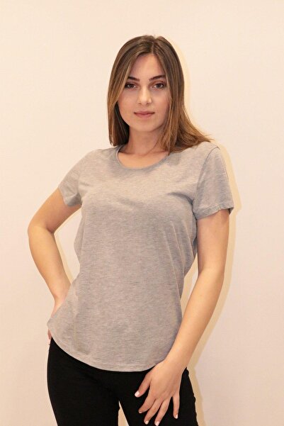 RICH GİYİM Tricou Rich pentru damă cu guler rotund Tricou 100% bumbac