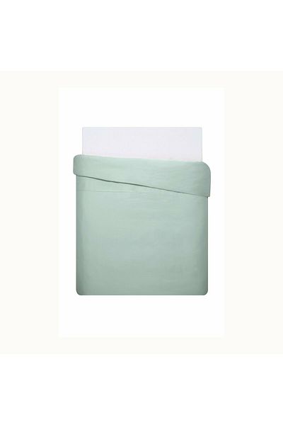 Linens Green Cotton Satin Double Size Mix&Match Duvet Cover