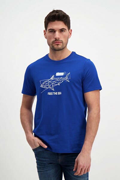 RICH GİYİM Πλούσιο ανδρικό μπλουζάκι με λαιμόκοψη