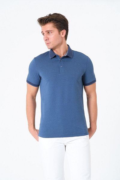 Rich Ανδρικό μπλουζάκι Basic T-shirt Polo Neck