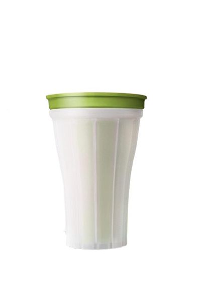 Duufun pahar cu gheață, silicon, alb/verde, 150 ml, 14,5 x 9,8 cm