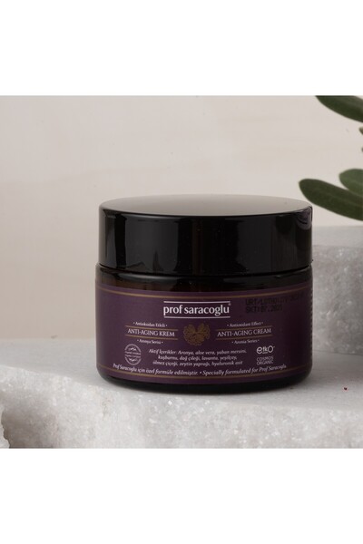 prof saracoğlu Aronya Serisi Anti Aging Krem Organik Sertifikalı 50 ml