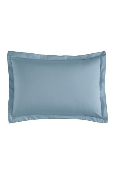 Linens Set de 2 perne cu volan din satin albastru din bumbac - Mix&match