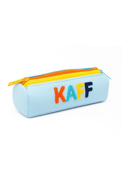 KAFF 01109 Ice Blue Τρίκλινο Χρώμα Φερμουάρ Αδιάβροχο Bondit Υφασμάτινο Λούτρινο Μολυβοθήκη Μολυβοθήκη