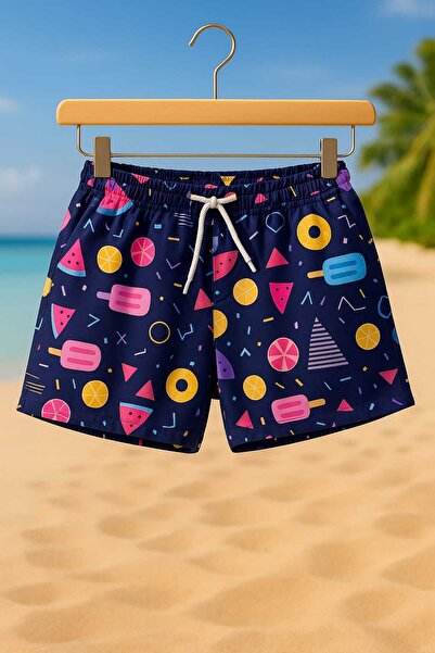 My Kids Wear Paraşüt Kumaş Su Tutmayan Erkek Çocuk Deniz Şortu