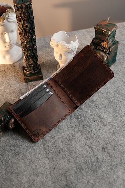 TROYACRAFT Handmade Classic Leather Wallet - Troya
