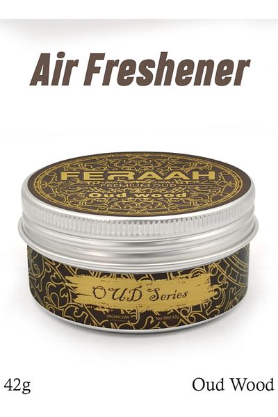 FERAAH Premium Oud Air Freshener Oud Wood 42g Fine Fragrance, Odour Removal & Relaxing Ambience