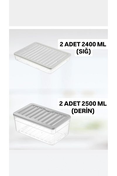VZN Storage Container Refrigerator Organizer Icebox Storage Container