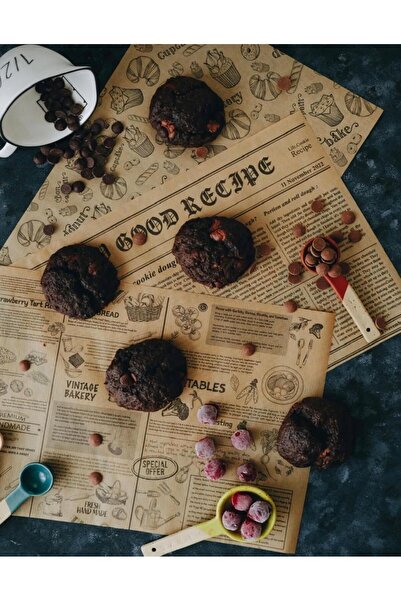 Meralles ورق زيتي - ورق عرض بنمط مختلط - ورق تقديم 50 قطعة