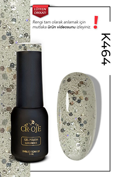 CROJE KALICI OJE Kalıcı Oje K464 - Simli (5 ML)