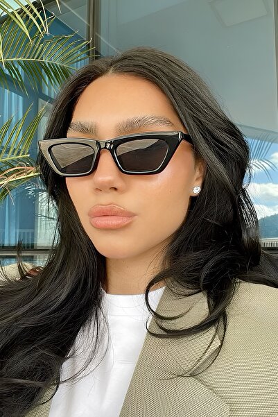 Eyesofia نظارة شمسية داتوري للجنسين باللون الأسود على شكل قطة