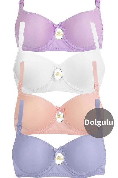 CHC Chocho Women's Underwire Padded 4-Piece Bra Set