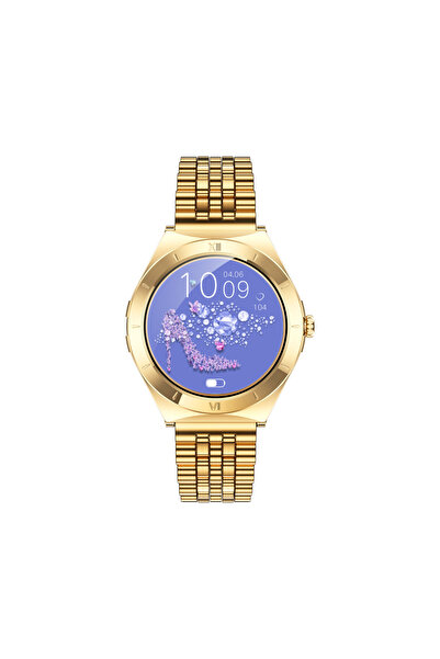 iOsuite Smart Watch AMOLED 1.19" with Bluetooth Calling & Health Tracking - Gold