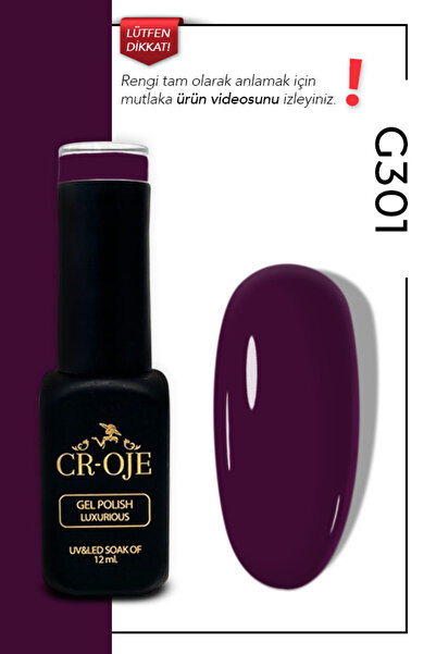CROJE KALICI OJE Kalıcı Oje G301 - Mor (12 ML.)