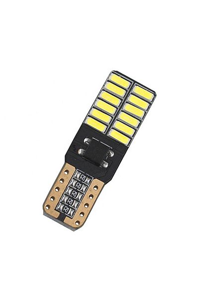 divendi-ro Set de 2 becuri LED T10 SMD, Canbus, 5W, 24 LED-uri, 300Lm