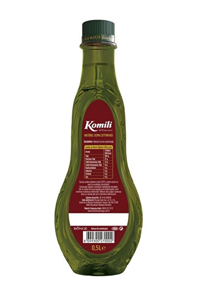 Komili Lezzetlik Meyvemsi Sızma Zeytinyağı 0.5 Litre