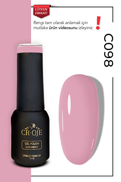 CROJE KALICI OJE Kalıcı Oje C098 - Pembe ( 5 Ml)