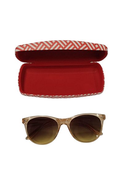 bonjorno aksesuar Patterned Glasses Case for Sunglasses (Strict) with Cleaning Cloth Gift