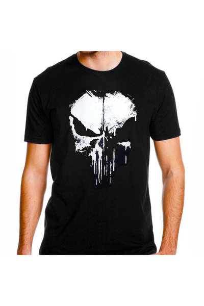 Alfatech By Alfani Punisher Siyah Baskılı Tişört