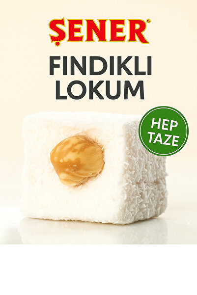 Şener Glikozsuz Lokum Fındıklı Lokum 3 Kg