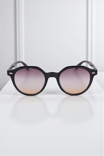 Eyesofia Pentini Unisex Black Smoked Sunglasses
