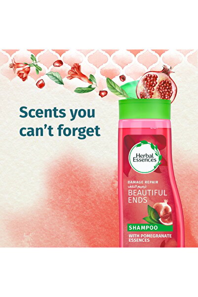 Herbal Essences Beautiful Ends Split End Protection Shampoo with Juicy Pomegranate Essences 400 ml