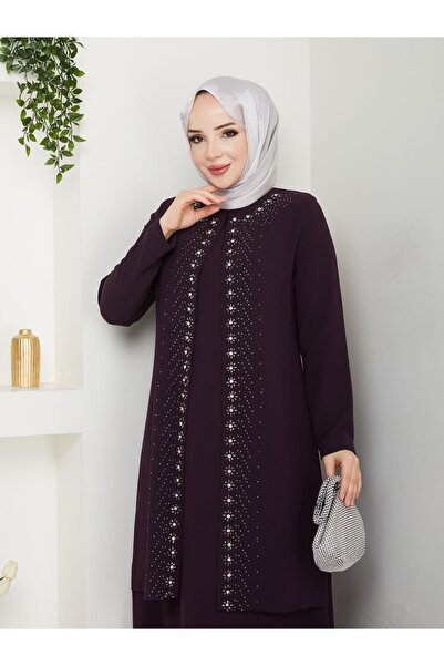 ESLEMNUR Rochie de mama marime mare Papatya Stone