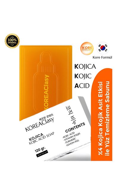 Seyid Satin Gelgör Koreaclasy Kojic Acid Soap, Anti-Blemish Kojic Acid Soap with Turmeric and Kojic Acid Effect