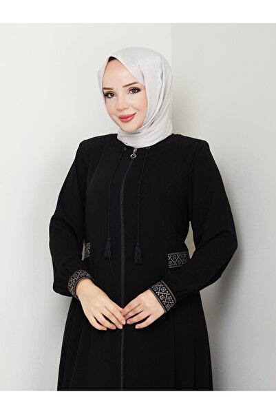 ESLEMNUR Ferace مطرزة ورباط