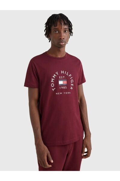 Tommy Hilfiger Logolu Erkek Tişörtü
