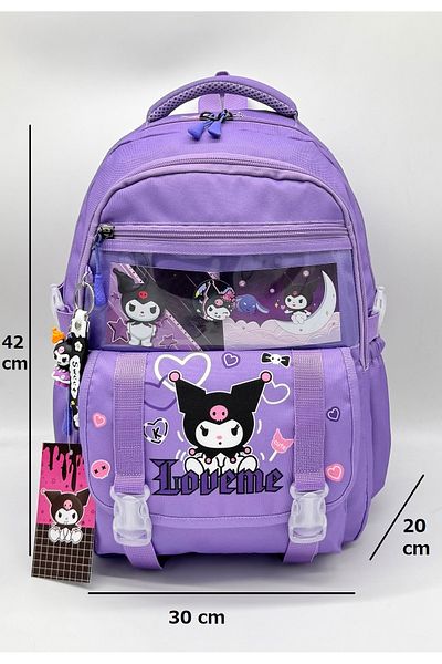 ms mixxstore Set de rucsac pentru fete cu accesorii în stil coreean și suport pentru creion