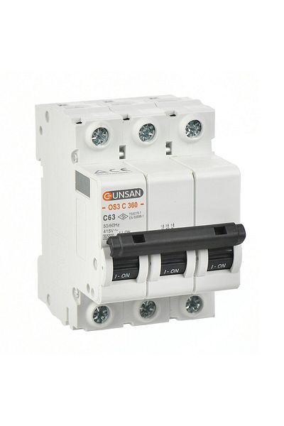 Günsan Elektrik Günsan Valta مصهر أوتوماتيكي 3 أقطاب 6ka C نوع 63a