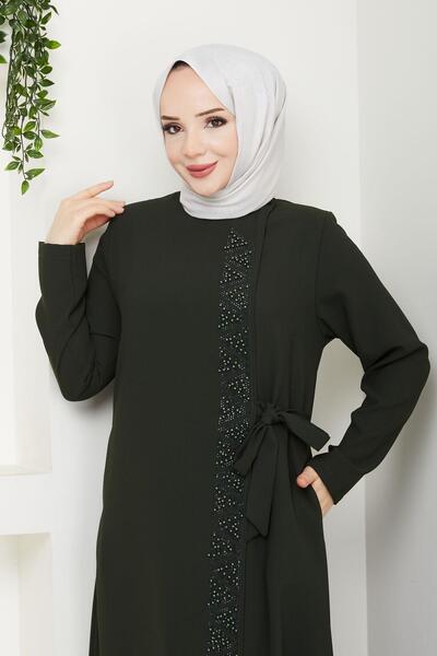 ESLEMNUR Pearl Yandan Tie Petek Ferace En2098