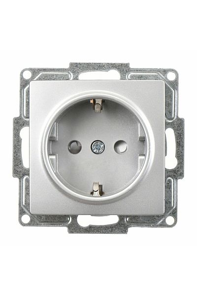 Günsan Visage Silver Child Proof Grounded Socket Mechanism