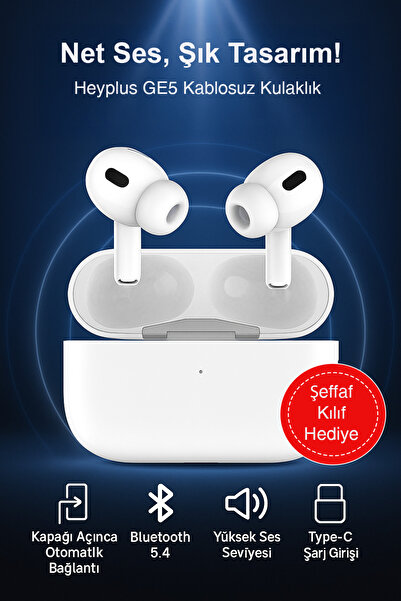 Heyplus 2.nesil Pro Bluetooth Kulaklık,kablosuz Kulaklık Ios Android Uyumlu Ooccmi Ge Kılıf Hediyeli
