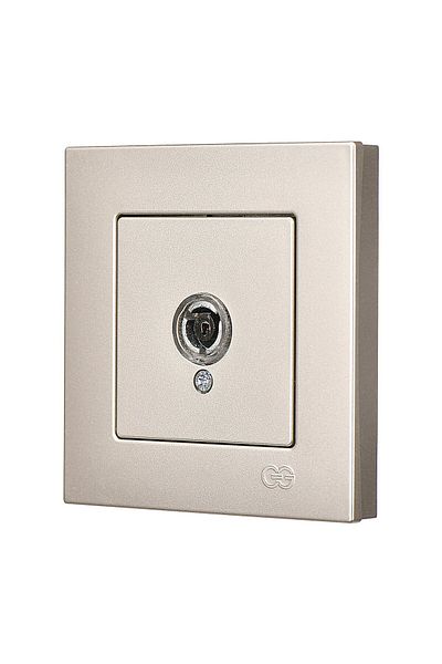 Günsan Elektrik Günsan Eqona Metallic Beige Tv Socket (Transition-Finished)