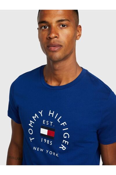 Tommy Hilfiger Logolu Erkek Tişörtü