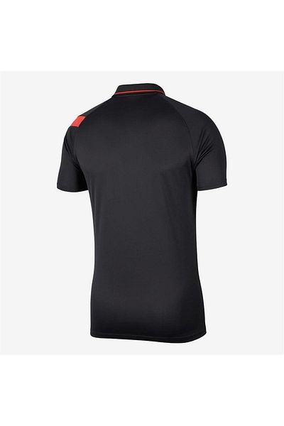 Nike M Nk Df Acdpr Polo Bv6922-069 Μαύρο & Πορτοκαλί ανδρικό μπλουζάκι πόλο με λαιμόκοψη