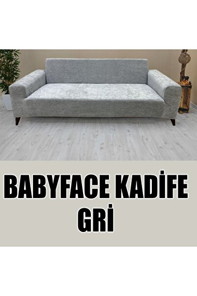 KILIFSAN BABYFACE  KADİFE KUMAŞ 2 ADET ÜÇLÜ & ÇEKYAT- 2 ADET TEKLİ SET KOLTUK KILIFI