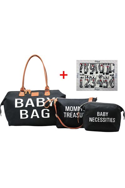 Babysi Baby Bag Design Set of 3 Black Mother Baby Care and Women's Bag