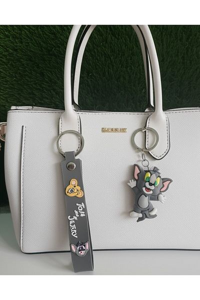 HISCOSMETIC Cute Heroes Cat Tom And Mouse Jerry Silicone Keychain And Bag Accessory