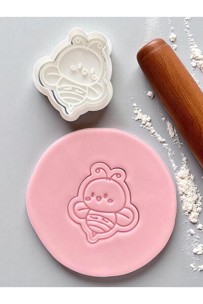 AKTASTORE قالب بسكويت على شكل نحلة العسل وقالب عجينة السكر