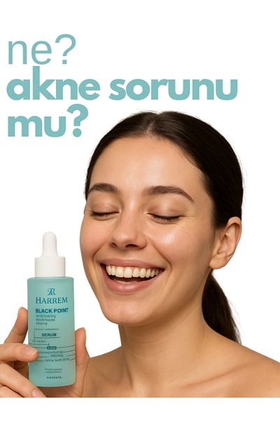 Harrem Skin Care Serum with Niacinamide for Acne & Oily Skin Types 30 ml Black P.Int